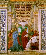 Melozzo da Forli Sixtus II with his Nephews and his Librarian Palatina USA oil painting artist